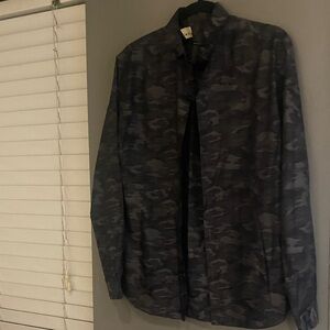 The Kooples Camouflage Button-Up Shirt